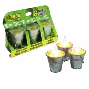 Citronella kaarsen 3 stuks
