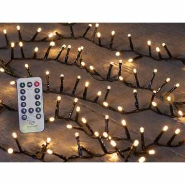 Kerstverlichting afstandsbediening warm wit buiten 500 lampjes