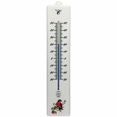 Thermometer buiten wit 32 cm