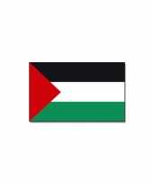 2x stuks landen thema vlag palestina 90 x 150 cm feestversiering