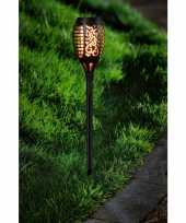 2x tuinlamp fakkel tuinverlichting met vlam effect 48 5 cm