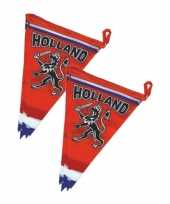 4x stuks oranje holland vlaggenlijnen met leeuw 6 meter