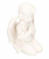 Engel cherubijn beeldje 14 cm polystone