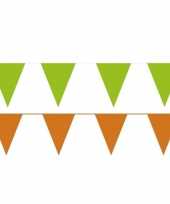 Orange and green thema party vlaggetjes 10113710
