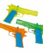 Pakket van 4x stuks gekleurd water pistool pistolen 18 cm