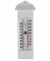 Thermometer buiten wit 23 cm